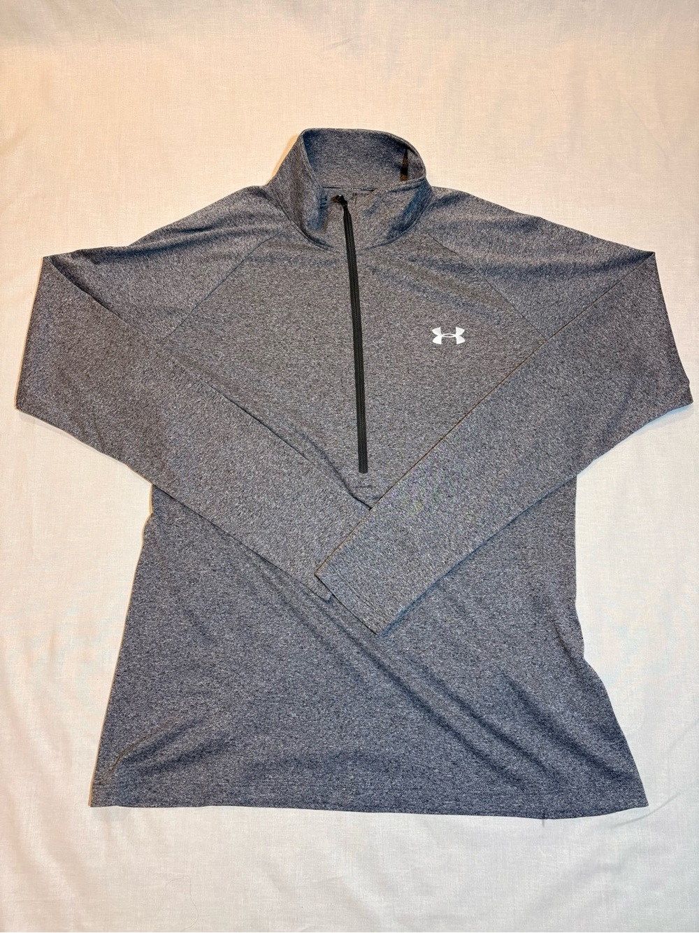 Under Armour Heather Gray 1/4 Zip Performance Pullover